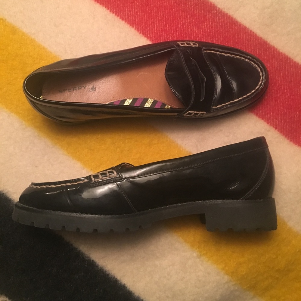 SPERRY - Patent Leather Penny Loafers